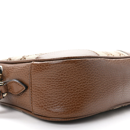 Gucci Monogram Mini Bree Messenger Bag Beige Tabacco 9 of 15