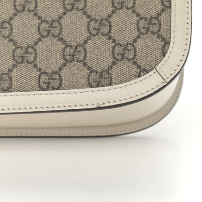Gucci GG Supreme Monogram Horsebit 1955 Shoulder Bag Beige Mystic White 12 of 12