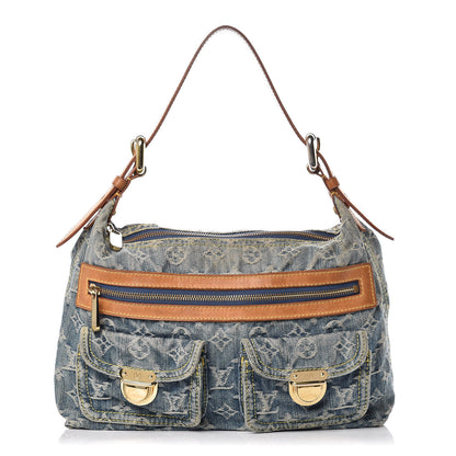 Louis Vuitton Monogram Denim Baggy PM Blue 1 of 15