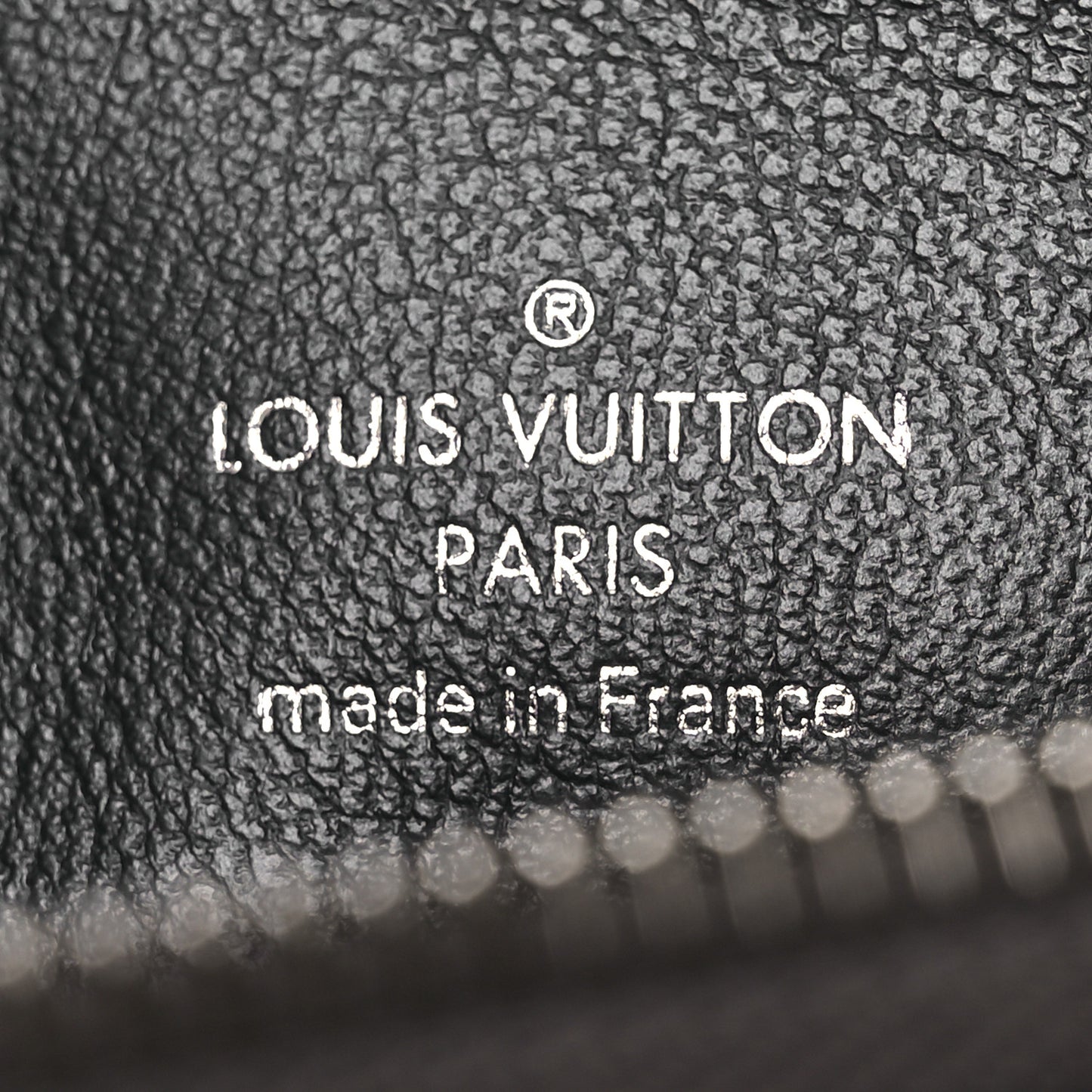 Lambskin Embossed Monogram Coussin PM Anthracite