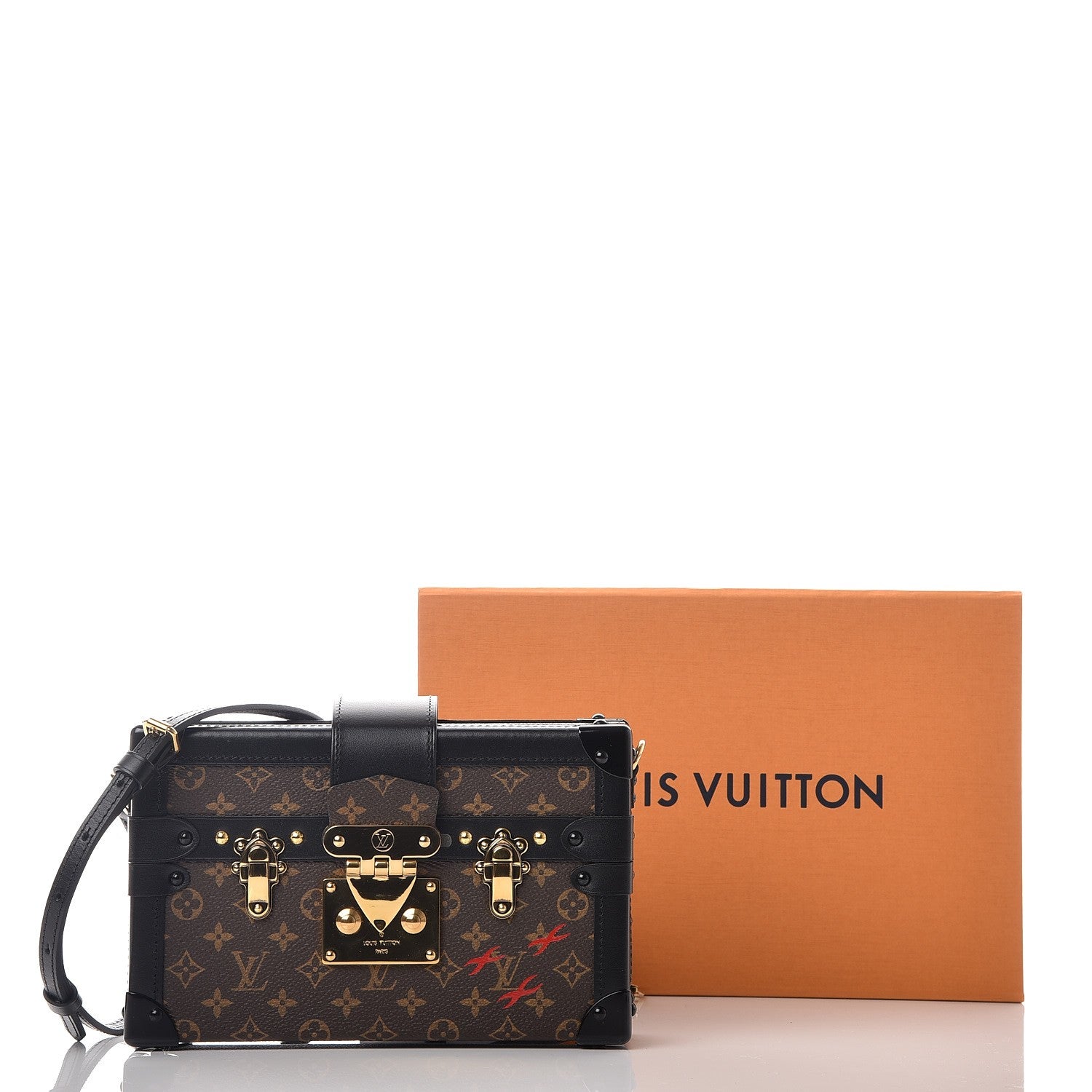 Louis Vuitton Monogram Petite Malle Black 10 of 10