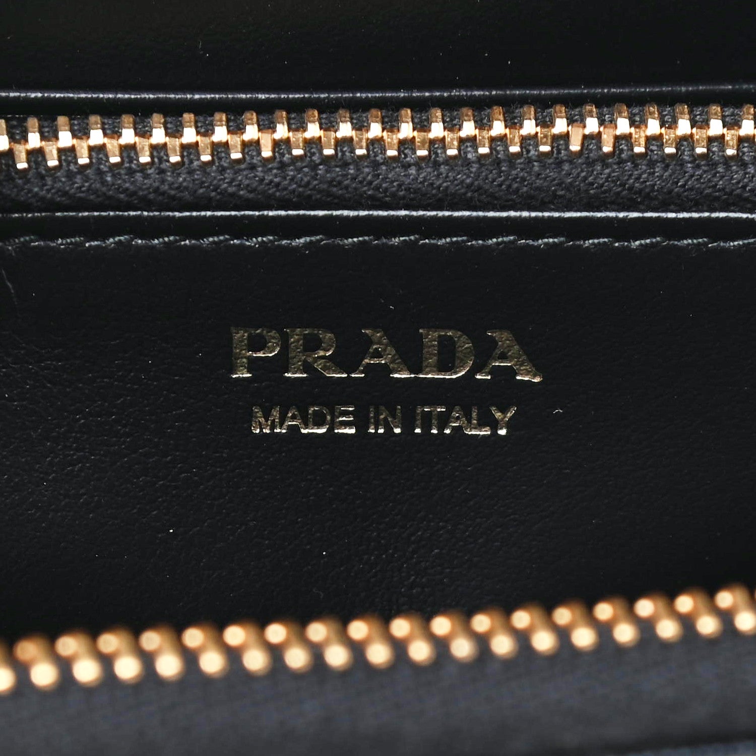 Prada Vitello Move Triangle Compact Zip Wallet Black 6 of 8