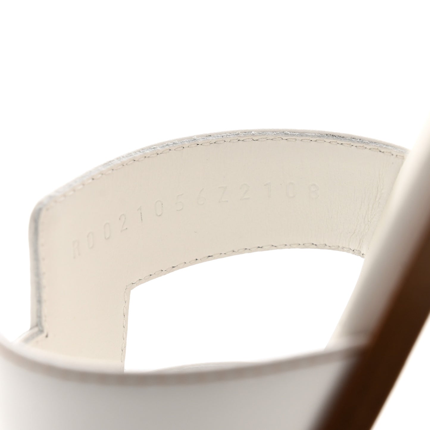 Box Calfskin Oran Sandals 38 White