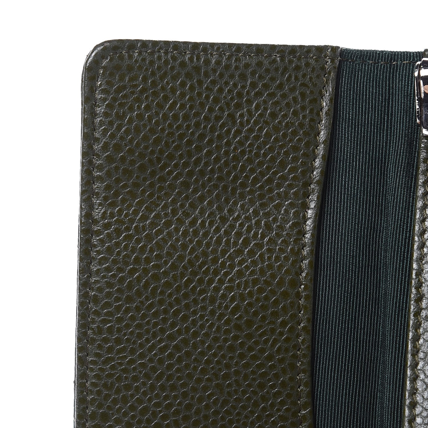 Chanel Caviar Quilted 6 Key Holder Green 9 of 12