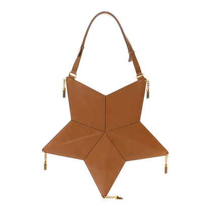 Saint Laurent Vegetable Tanned Calfskin Astro Star Shoulder Bag Brown 1 of 12
