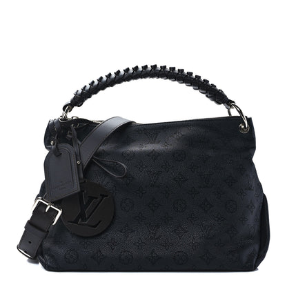 Louis Vuitton Mahina Beaubourg Hobo MM Black 1 of 11