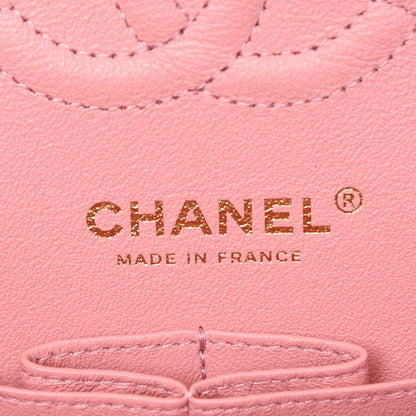 Chanel Caviar Chevron Quilted Small Double Flap Pink 8 of 11