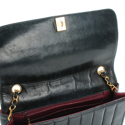 Chanel Lambskin Vertical Quilted Medium Single Flap Black 9 of 11