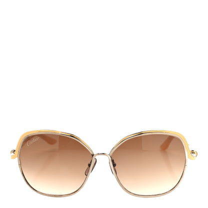 Cartier Metal Trinity Sunglasses 140 Gold Silver 2 of 6