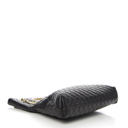 Chanel Lambskin Quilted Westminster Pearls Convertible Tote Black 3 of 10