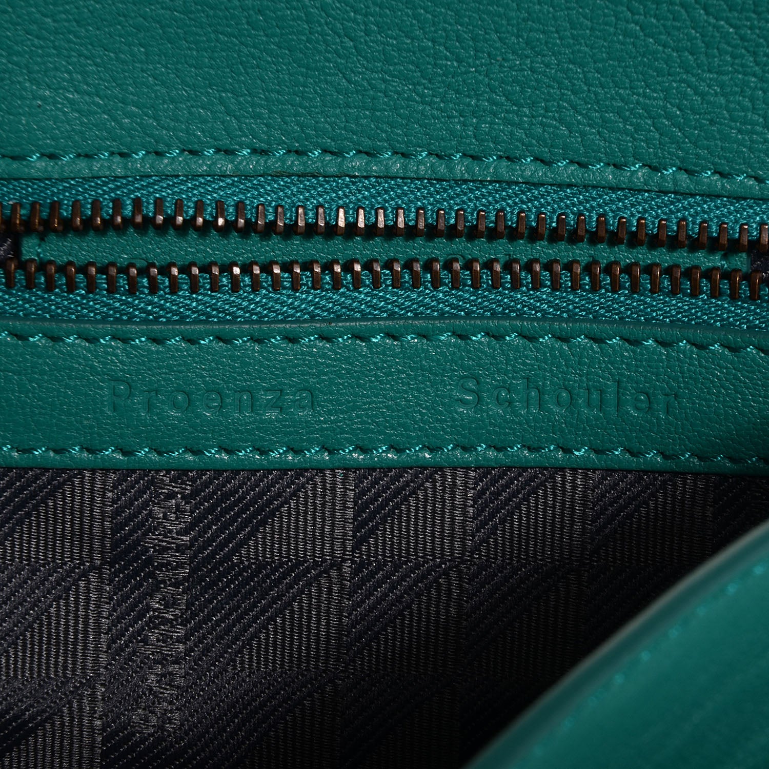 Proenza Schouler Leather PS1 Mini Pouch Messenger Bag Aqua 12 of 13