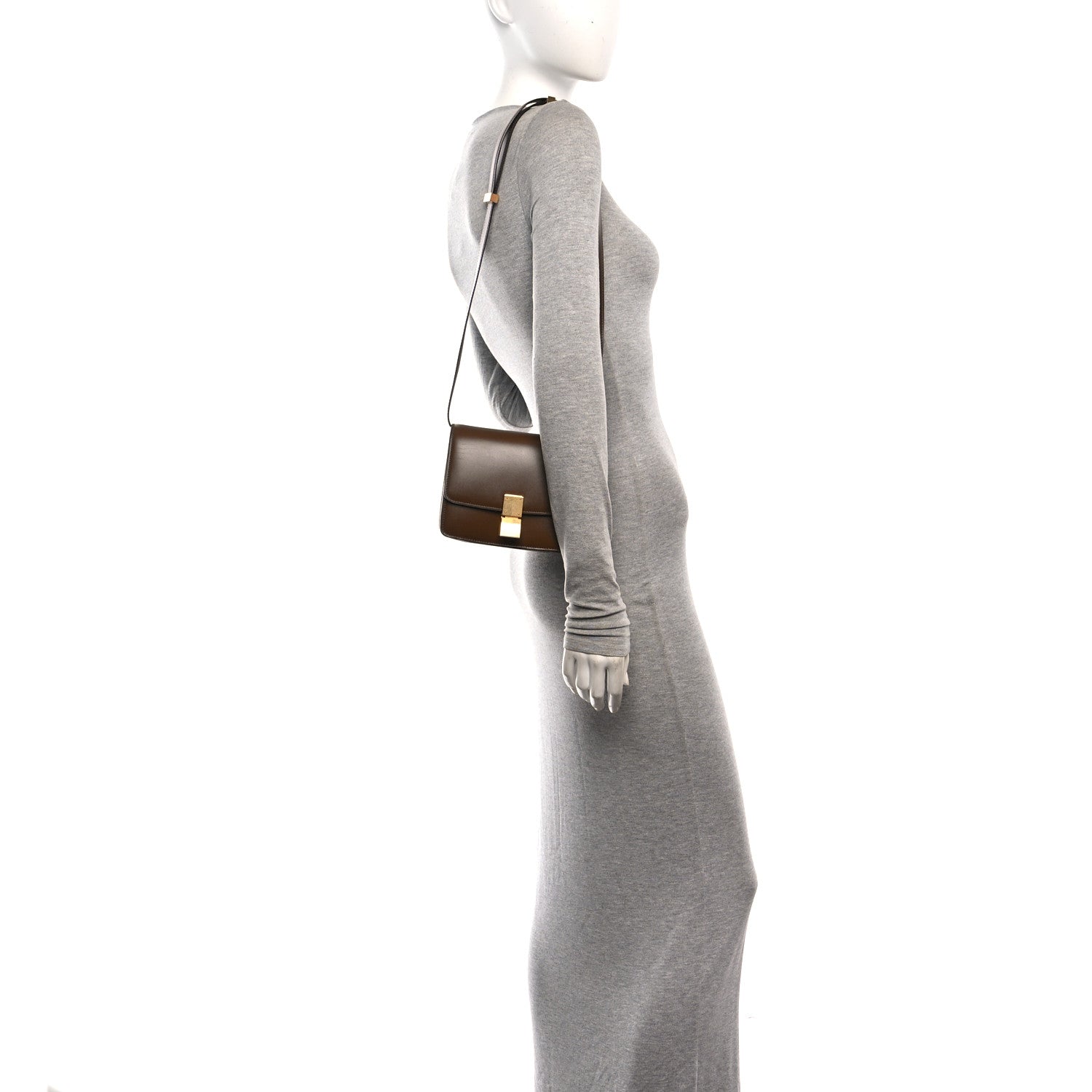 Celine Smooth Calfskin Small Classic Box Flap Bag Camel 2 of 10