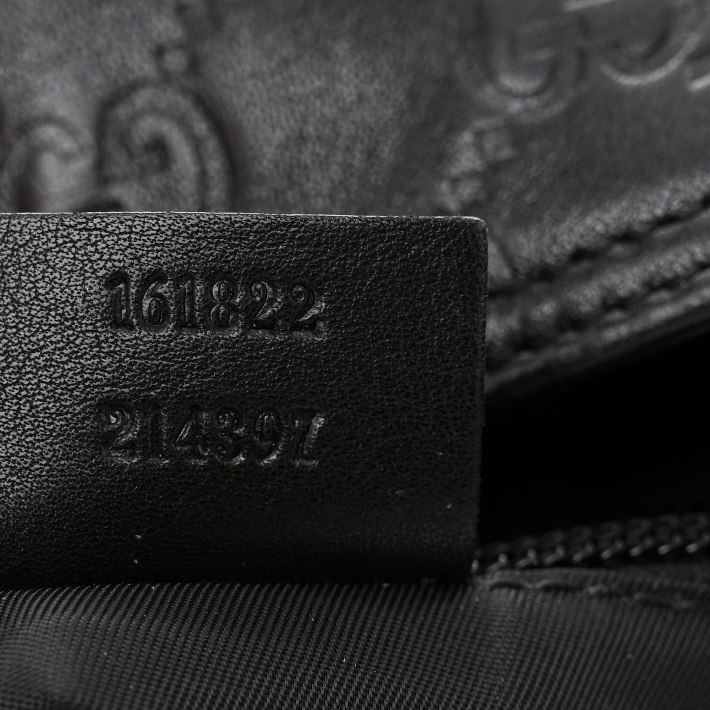 Guccissima Nylon Messenger Bag Black