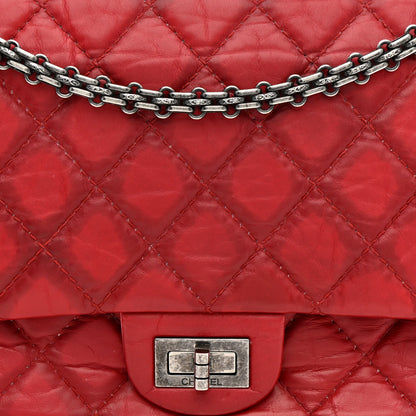 Chanel Aged Calfskin Quilted 2.55 Reissue 226 Flap Red 8 of 14