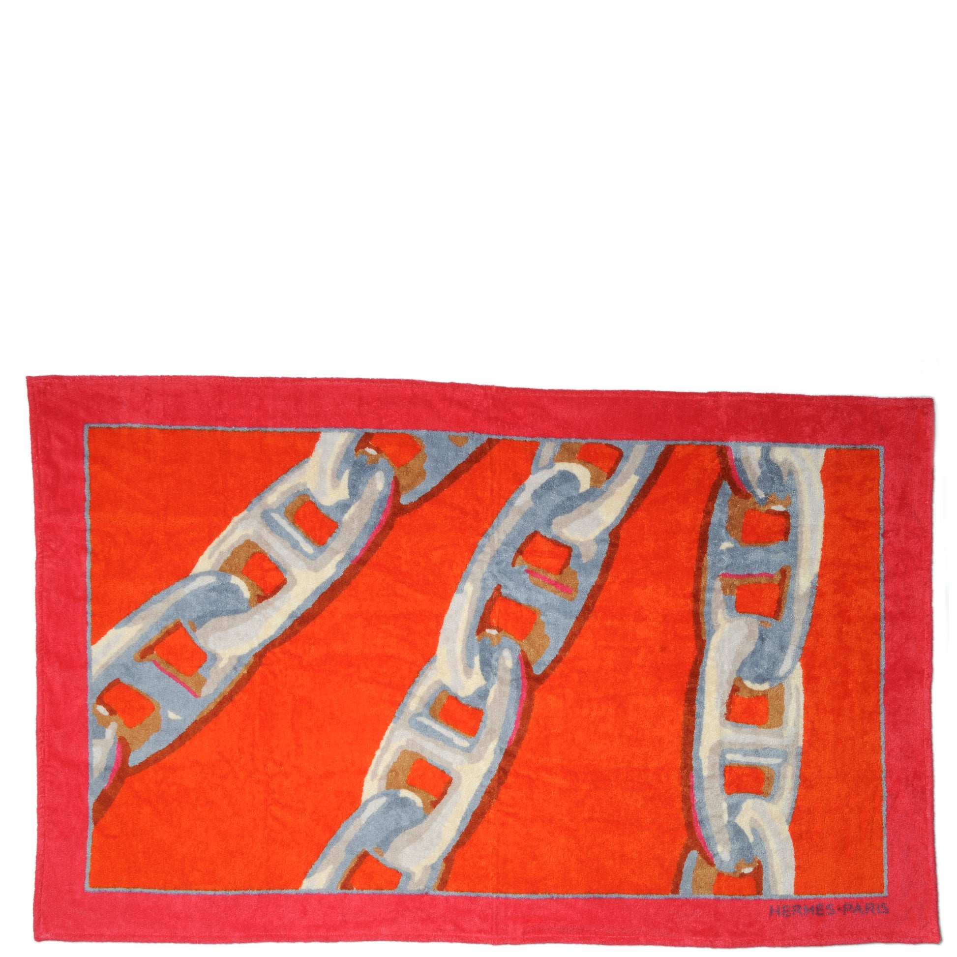 Hermes Terry Cotton Chaine D'Ancre Printed Beach Towel 2 of 6