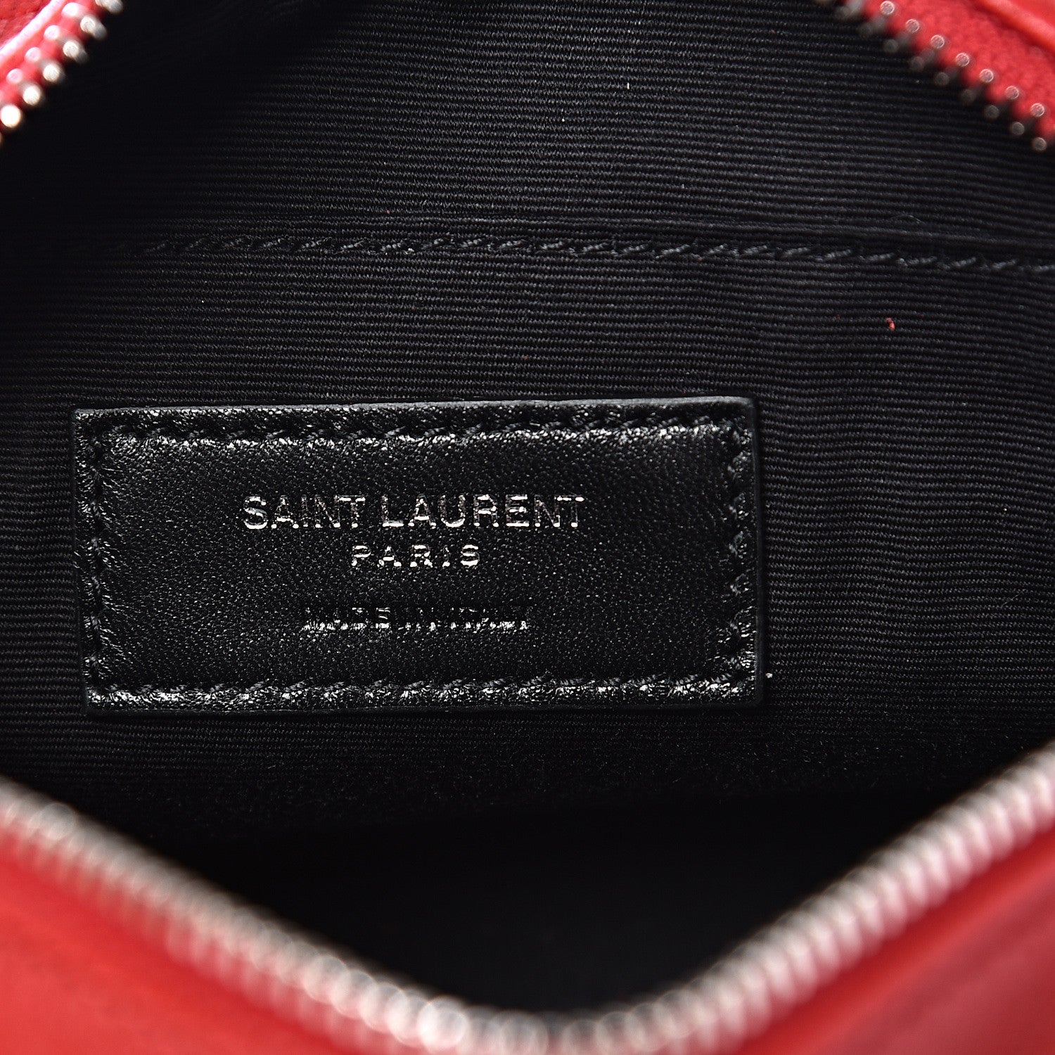 Saint Laurent Lambskin Monogram Lou Belt Bag Red 5 of 9