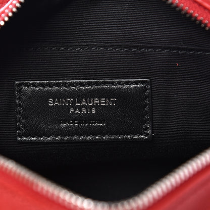 Saint Laurent Lambskin Monogram Lou Belt Bag Red 5 of 9