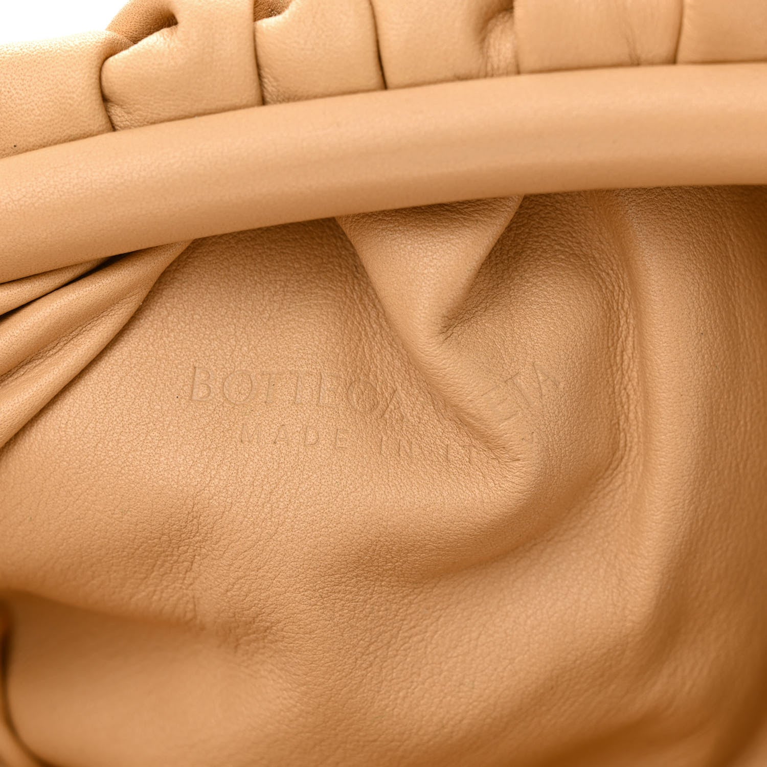 Bottega Veneta Smooth Butter Calf The Pouch Oversized Clutch Biscotto 6 of 11
