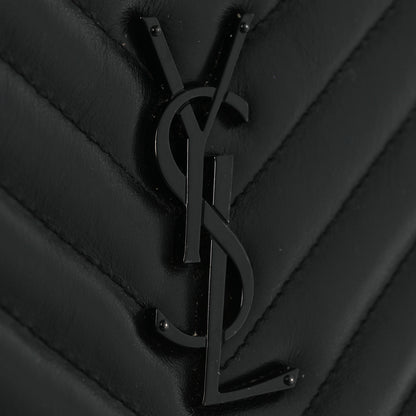 Saint Laurent Calfskin Matelasse Chevron Round Vinyle Camera Bag Black 13 of 13