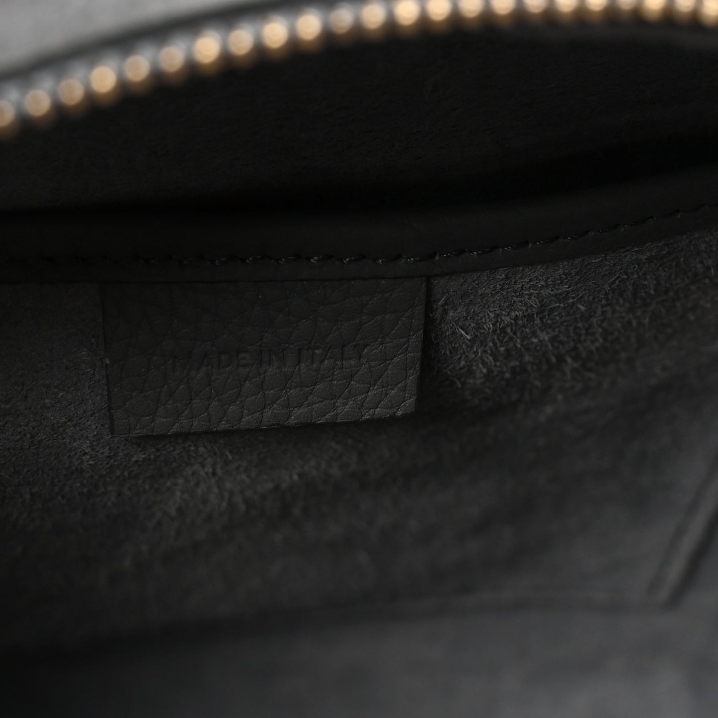 Baby Drummed Calfskin Nano Luggage Kohl