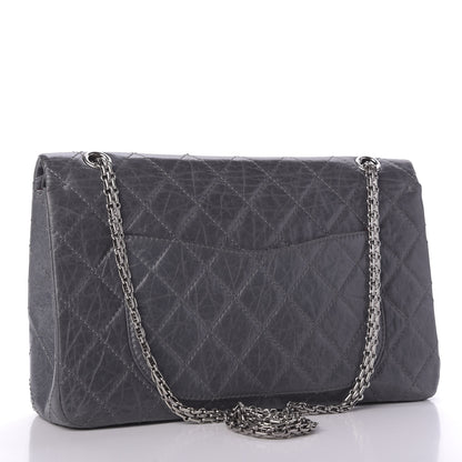 Chanel Aged Calfskin Quilted 50th Anniversary 2.55 Reissue 227 Flap Grey 3 of 10