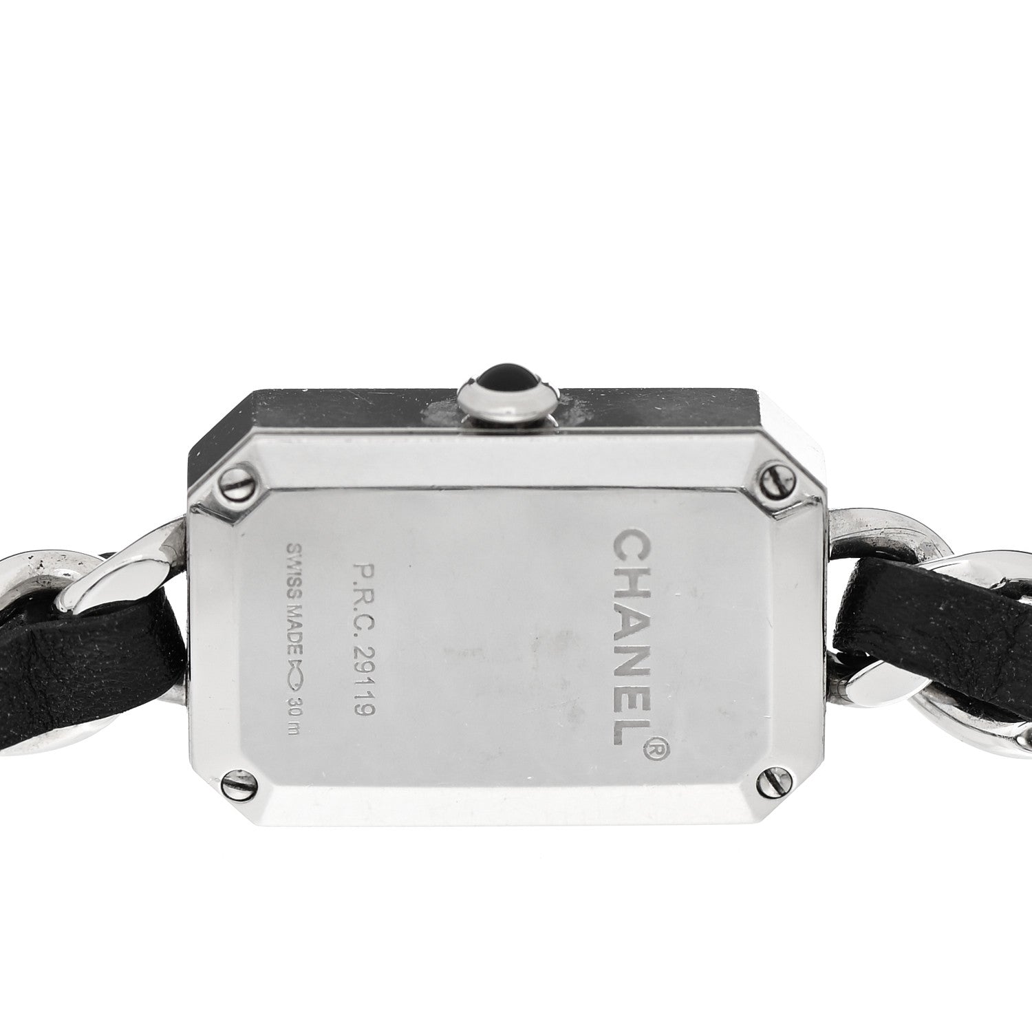 Chanel Stainless Steel Lambskin 16mm Premiere Rock Triple Row Quartz Watch Black 5 of 6