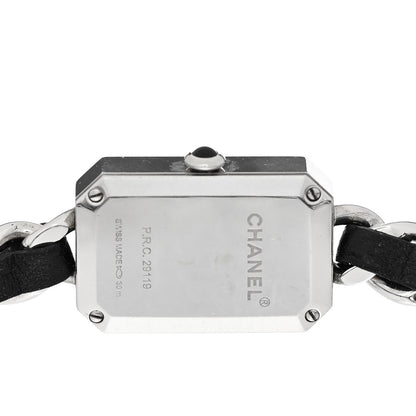 Chanel Stainless Steel Lambskin 16mm Premiere Rock Triple Row Quartz Watch Black 5 of 6
