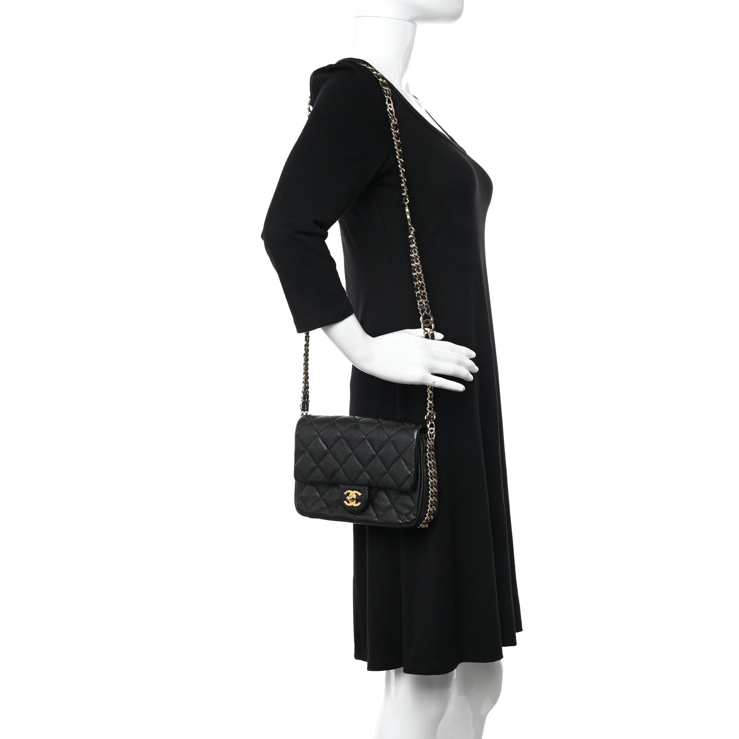 Chanel Caviar Quilted Mini CC You Flap Black 2 of 11