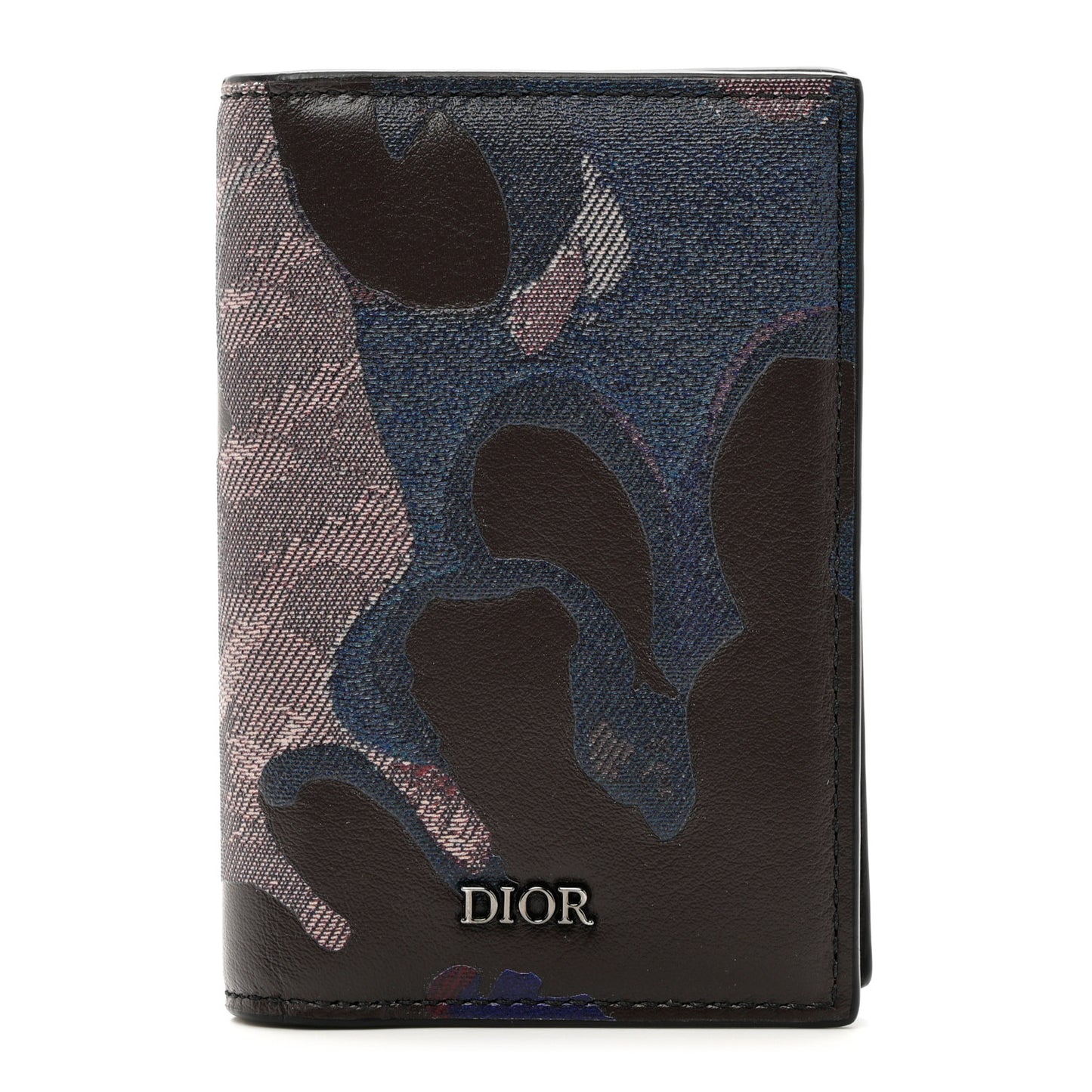X Peter Doig Calfskin Camouflage Bi-Fold Wallet Multicolor