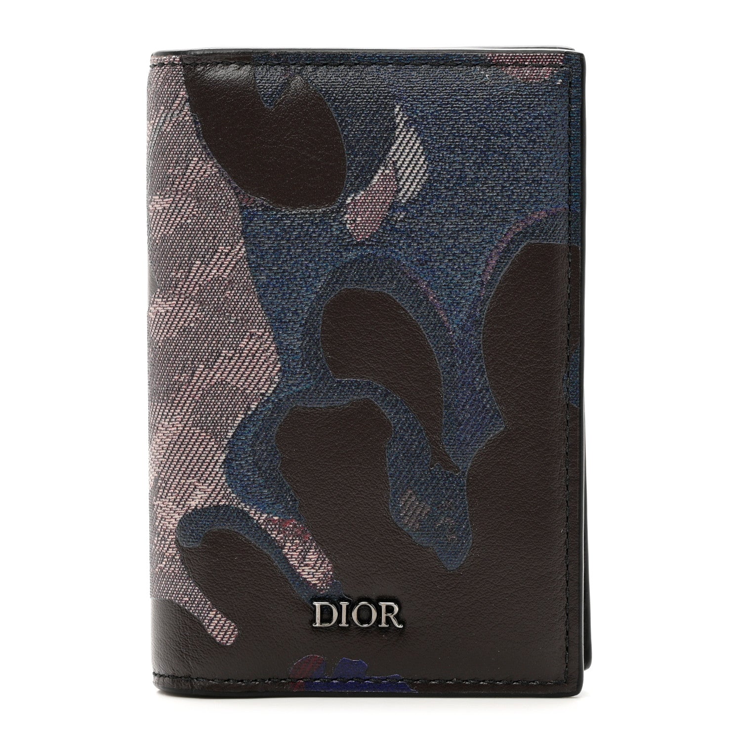 Christian Dior X Peter Doig Calfskin Camouflage Bi-Fold Wallet Multicolor 1 of 6