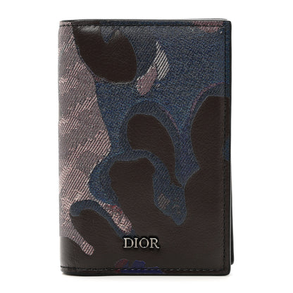Christian Dior X Peter Doig Calfskin Camouflage Bi-Fold Wallet Multicolor 1 of 6