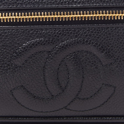 Chanel Caviar Vanity Cosmetic Case Black 7 of 10