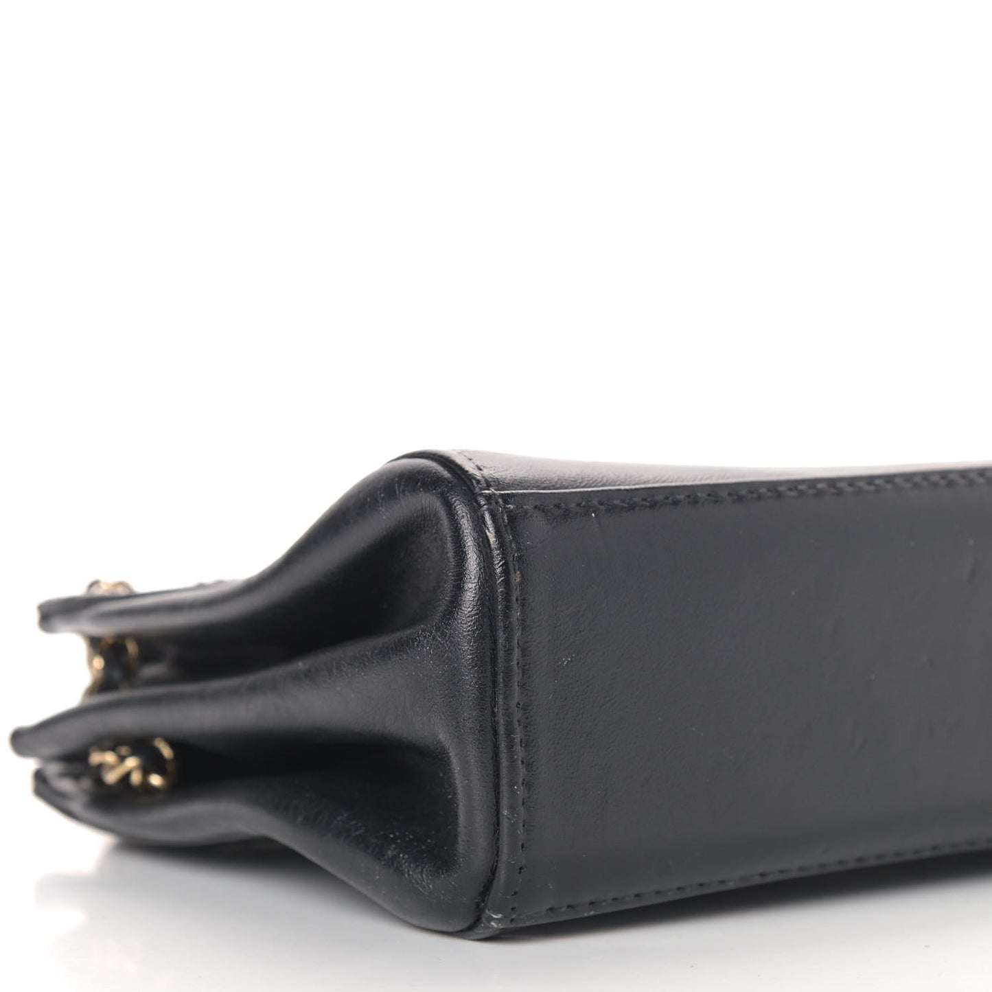 Lambskin Chocolate Bar Accordion Mademoiselle Black