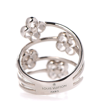 Louis Vuitton Flower Full Ring M Silver 4 of 5