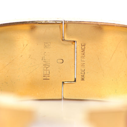 Hermes Enamel Wide Clic Clac H Bracelet GM Orange 4 of 4