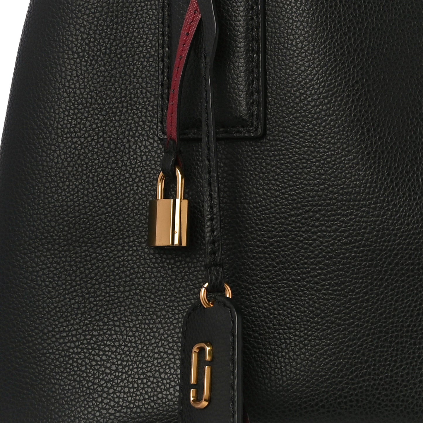 Pebbled Calfskin Editor Shopping Tote Black