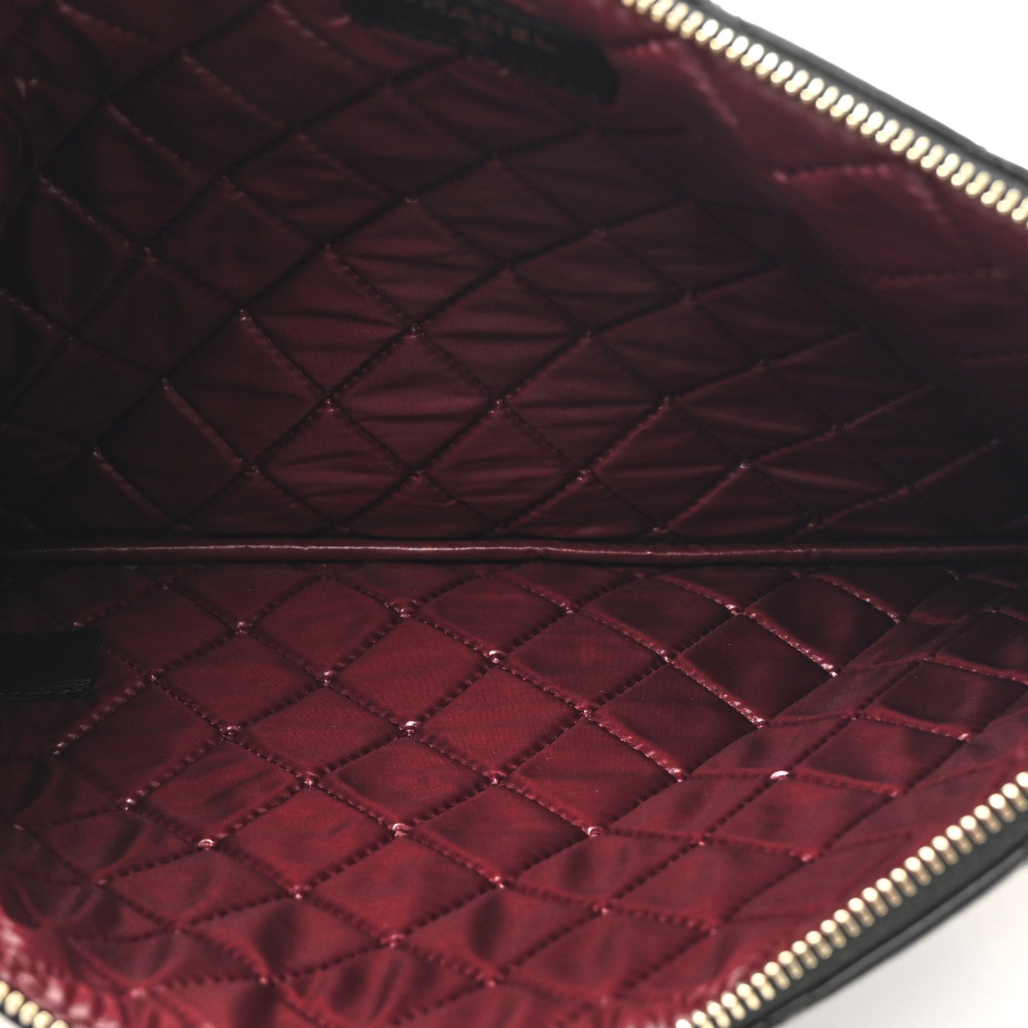 Chanel Aged Calfskin Lucky Charms Quilted Medium Reissue Cosmetic Case Black 5 of 7