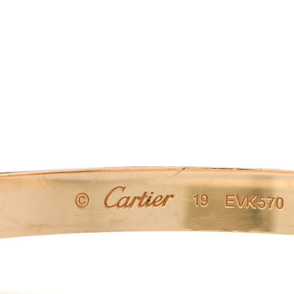 Cartier 18K Yellow Gold LOVE Bracelet 19 4 of 7