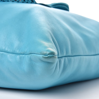 Chanel Lambskin CC Disc Tote Turquoise 11 of 12