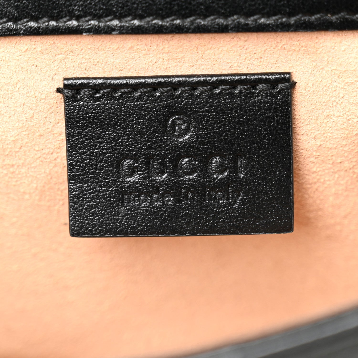 Gucci Calfskin Matelasse Aria Super Mini GG Marmont Shoulder Bag Black Black 6 of 10
