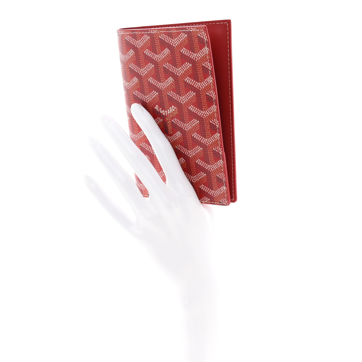 Goyard Goyardine Grenelle Passport Wallet Red 2 of 6