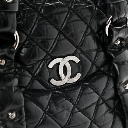 Chanel Lambskin Vintage Ligne Lady Braid Tote Black 13 of 15