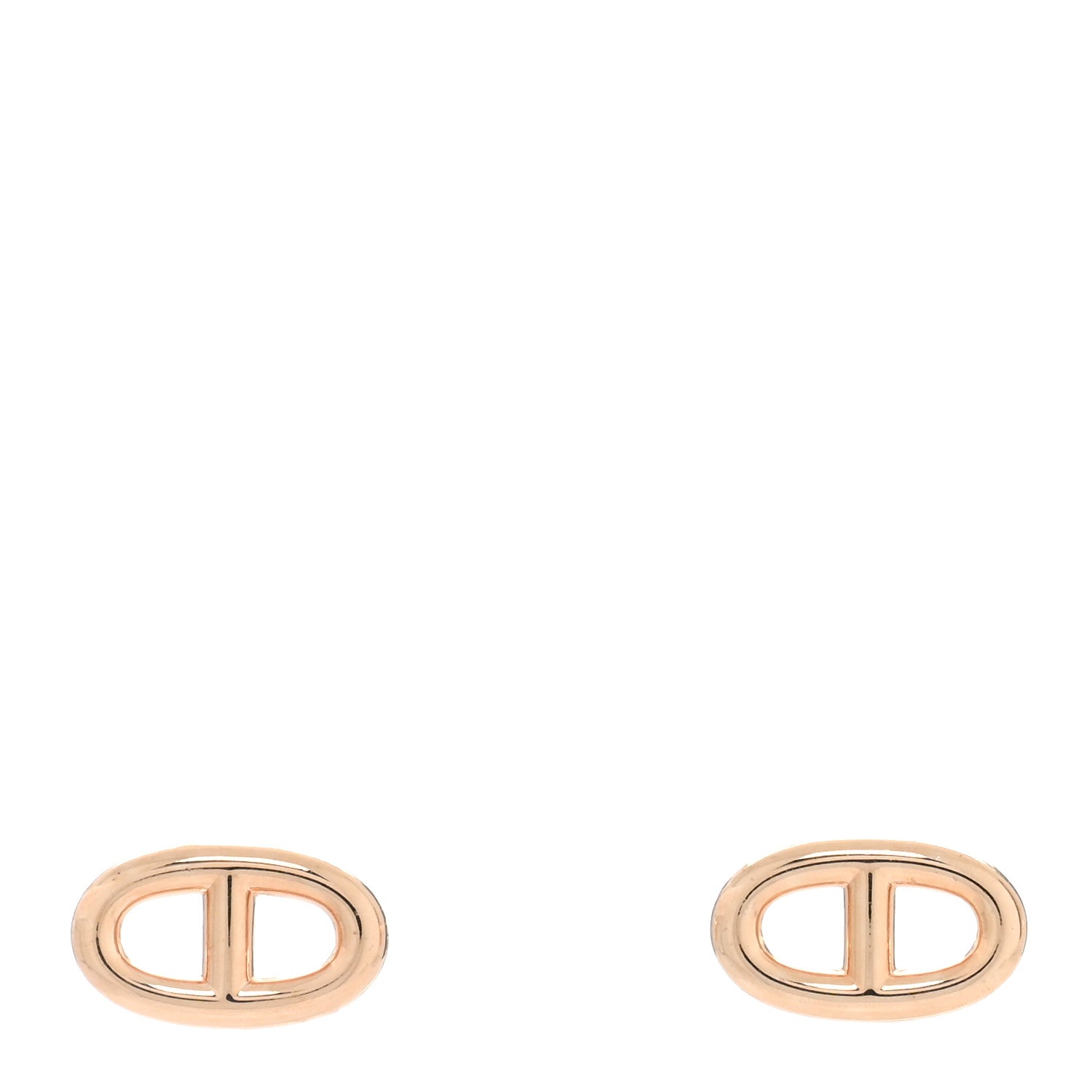 Hermes 18K Rose Gold TPM Farandole Stud Earrings 1 of 5