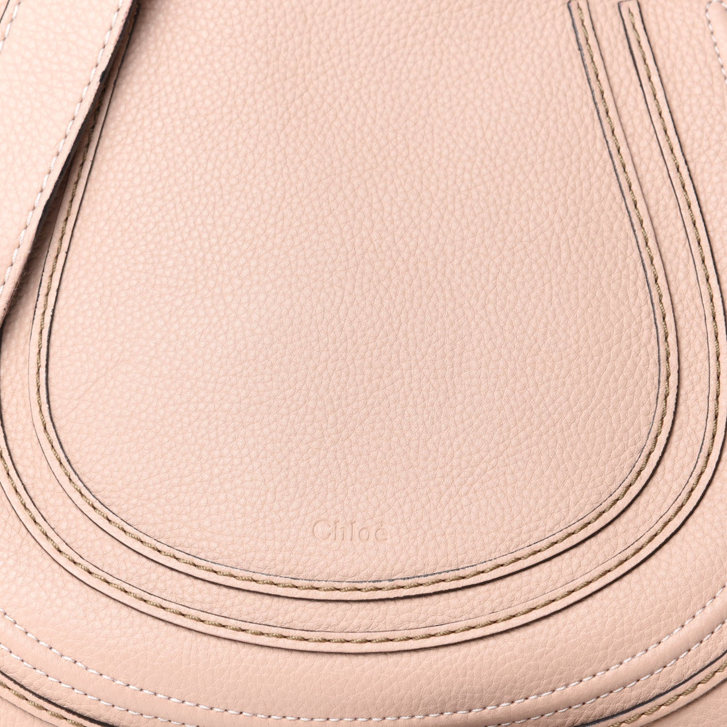 Chloe Calfskin Medium Marcie Round Crossbody Bag Blush Nude 10 of 10