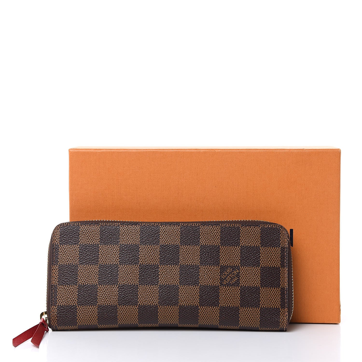 Louis Vuitton Damier Ebene Clemence Wallet Cherry 8 of 8