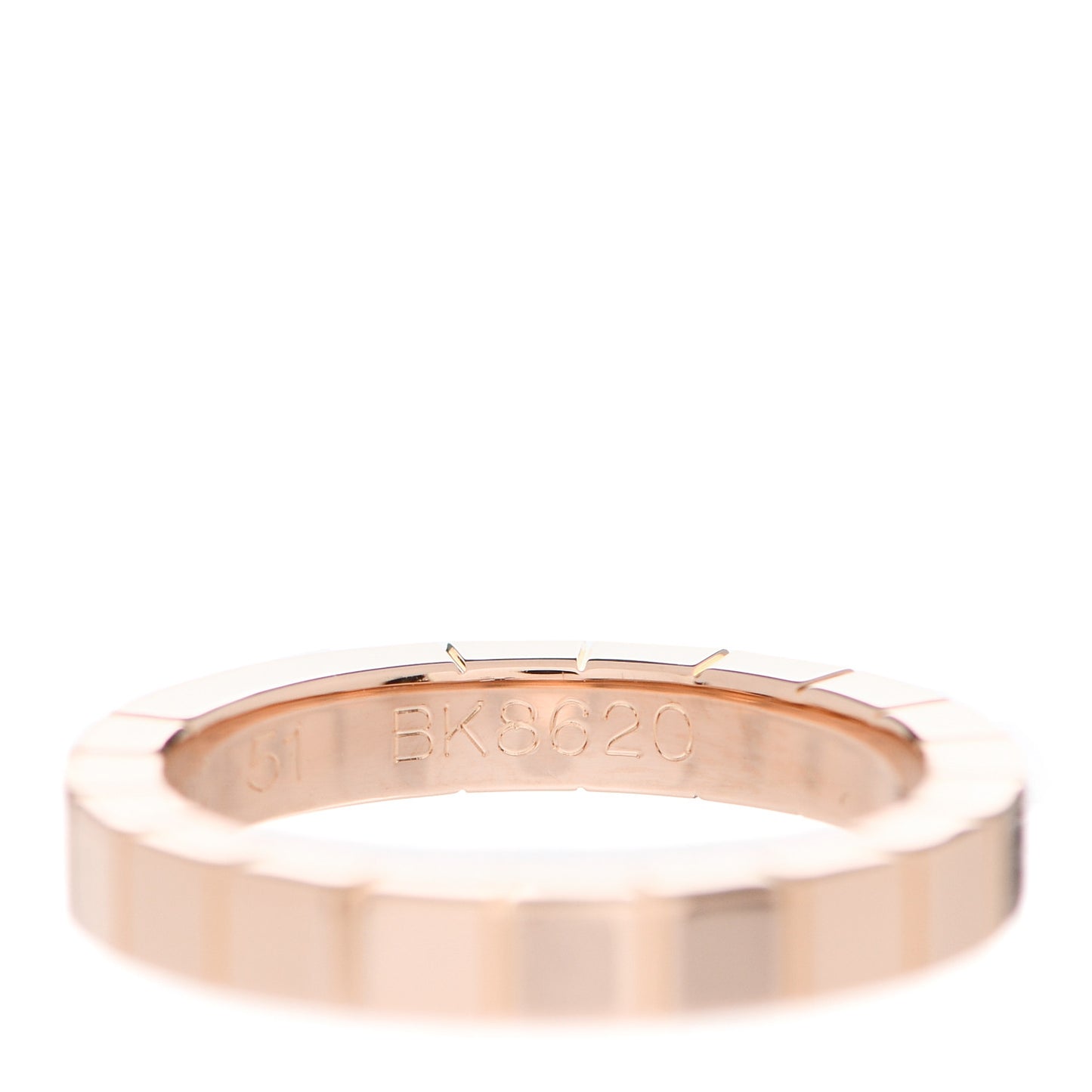 18K Pink Gold Lanieres Ring 51 5.75