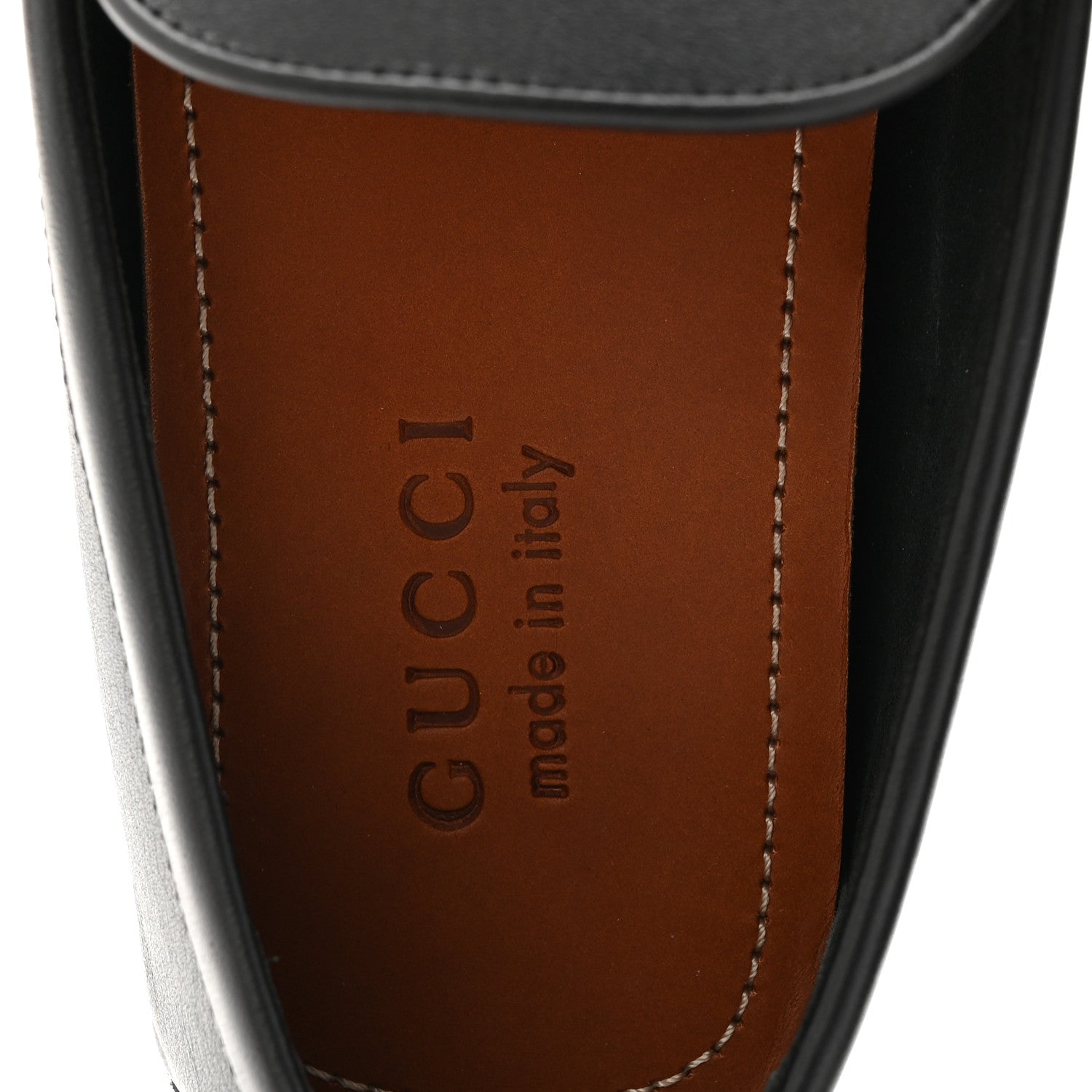 Gucci Soft Clove Calfskin Mens Horsebit Driver Loafers 9.5 Black 8 of 10