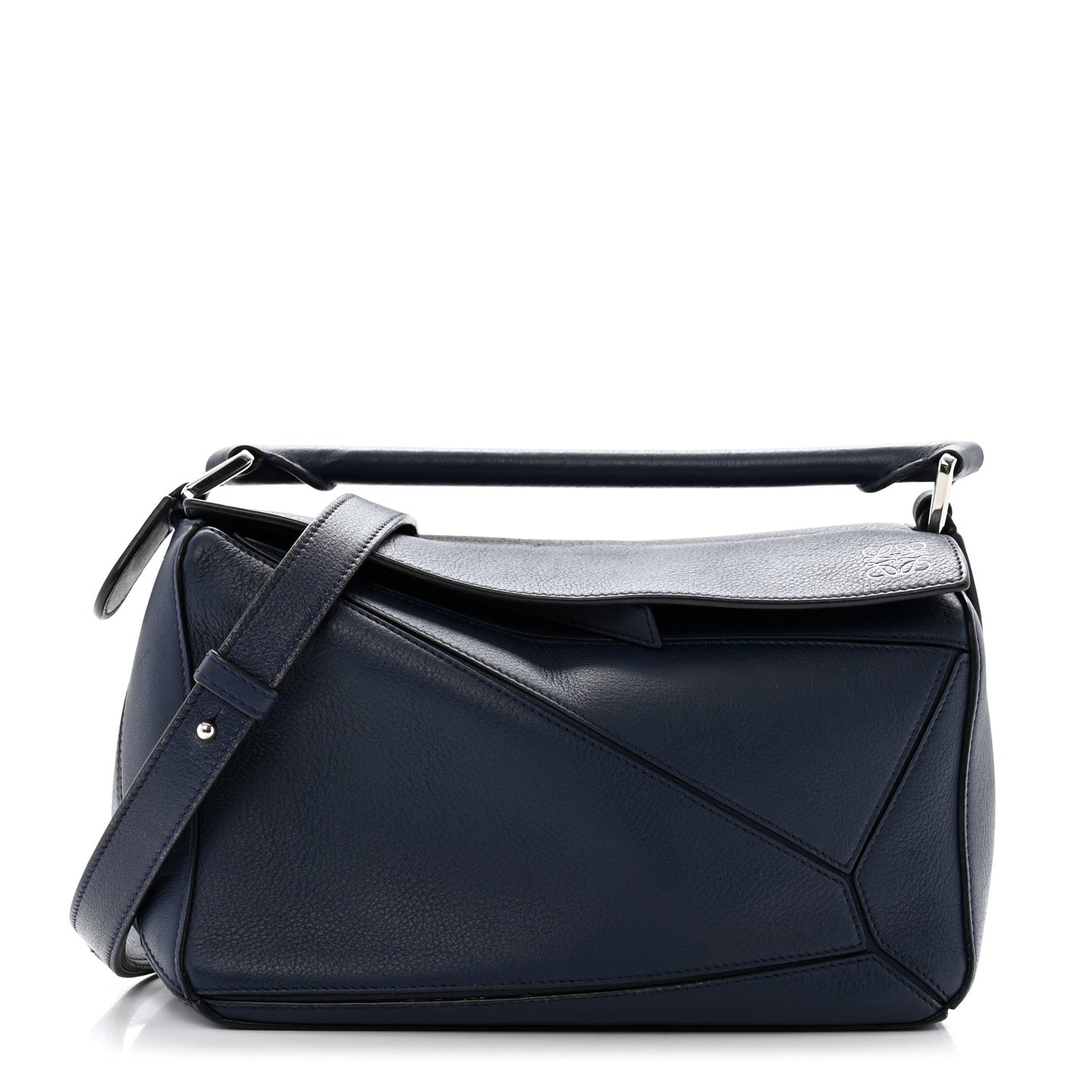 Calfskin Small Puzzle Bag Marine