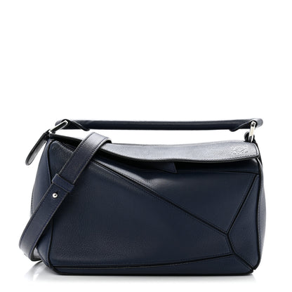 Loewe Calfskin Small Puzzle Bag Marine 1 of 16