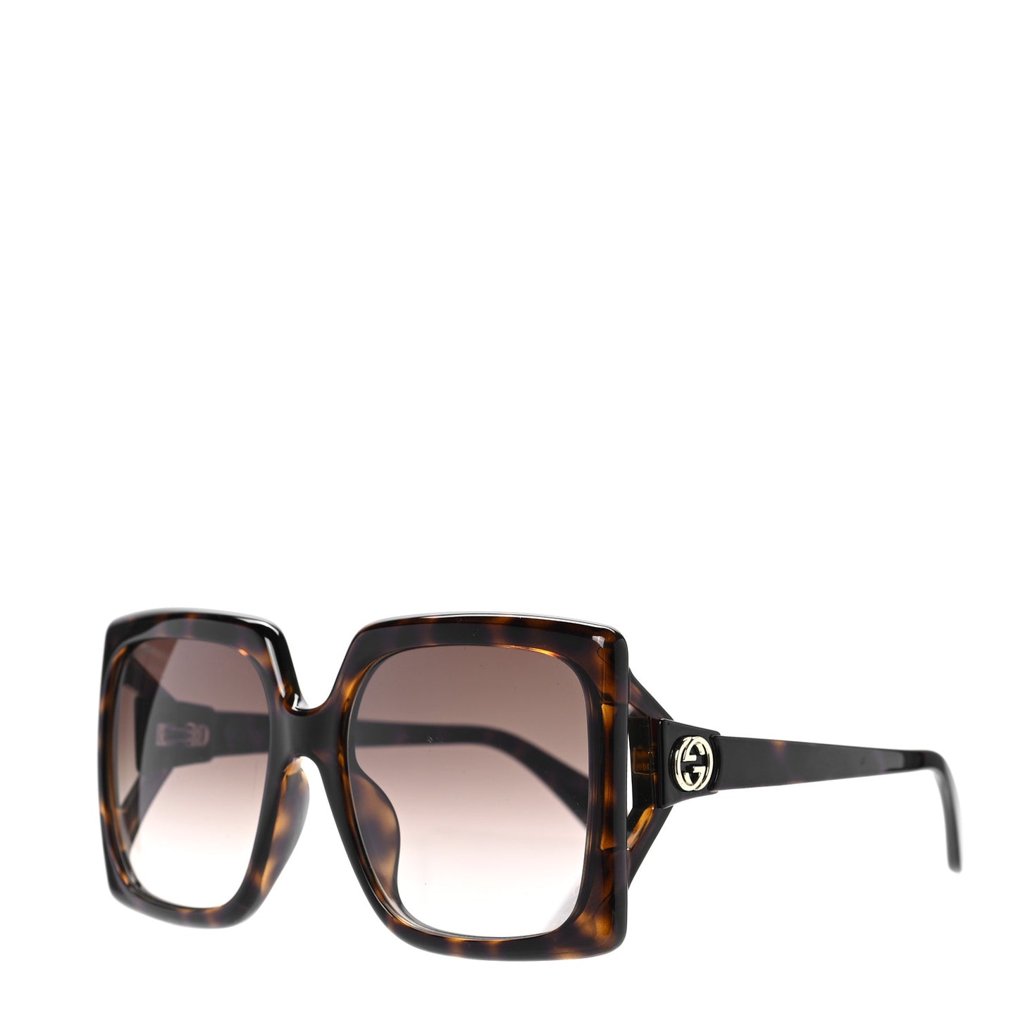 Acetate Square Frame Sunglasses GG0876SA Tortoise